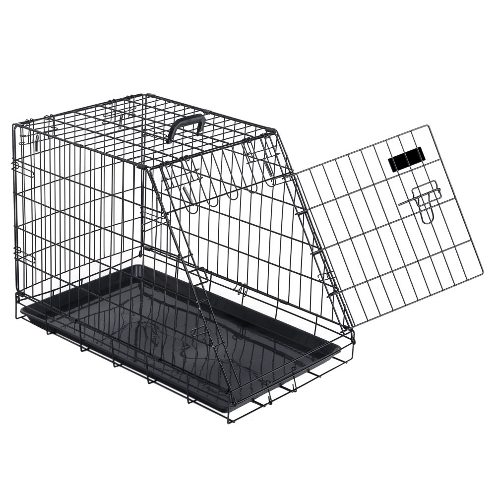 zooplus Exclusive Ruby cușcă de transport - L 78 x 48,7 î 56 cm, oblică, neagră