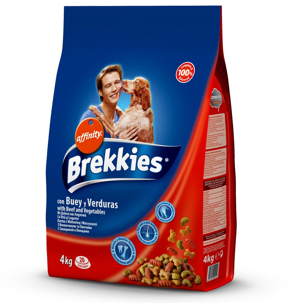 Image of Brekkies con buey y verduras para perros - 4 kg 08410650854502