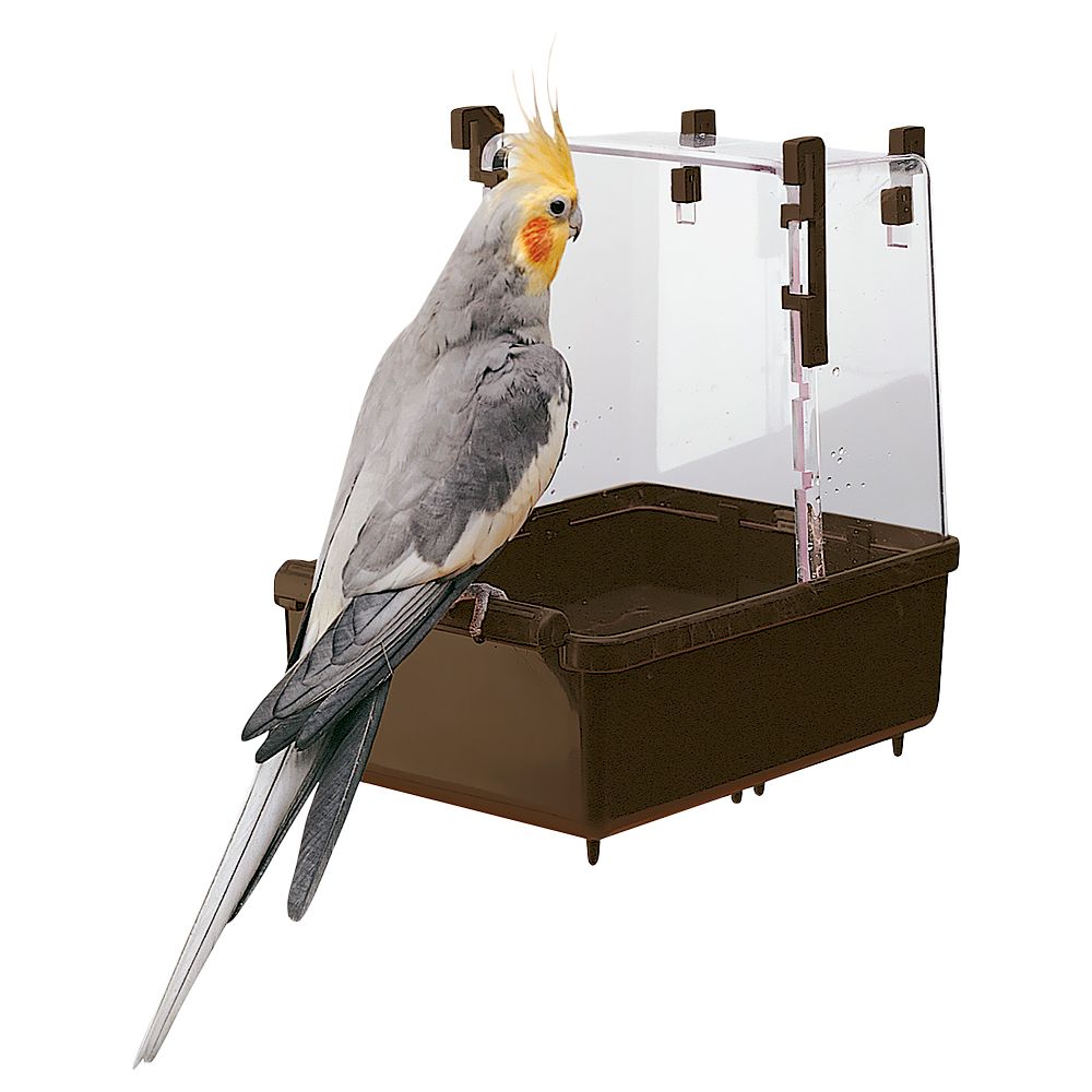 Baignoire grande perruche L23 l15 H24 cm - Baignoire pour oiseau