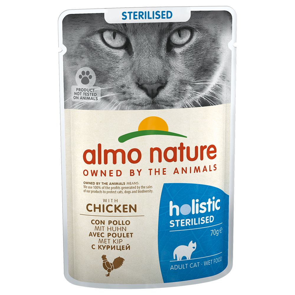 Almo Nature Holistic Sterilised 70 g - 6 x Pui