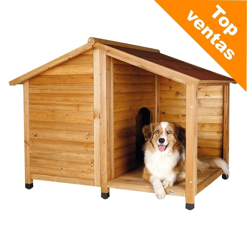 Image of Caseta Trixie Natura con terraza para perros - M/L: 130 x 100 x 105 cm (An x P x Al) (* 2 paquetes) 04011905395128