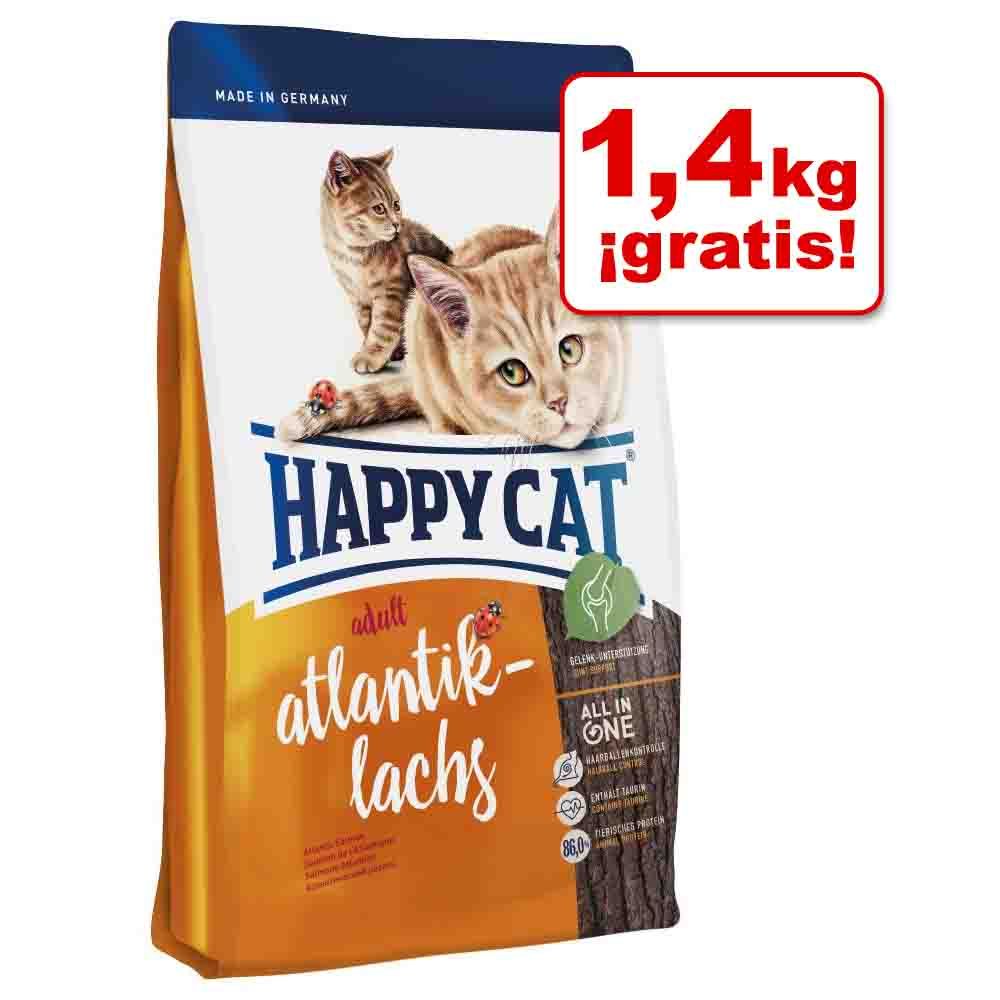 Image of Happy Cat 10 kg pienso para gatos en oferta: 10 + 1,4 kg ¡gratis! - Adult Large Breed (11,4 kg) 04001967080445