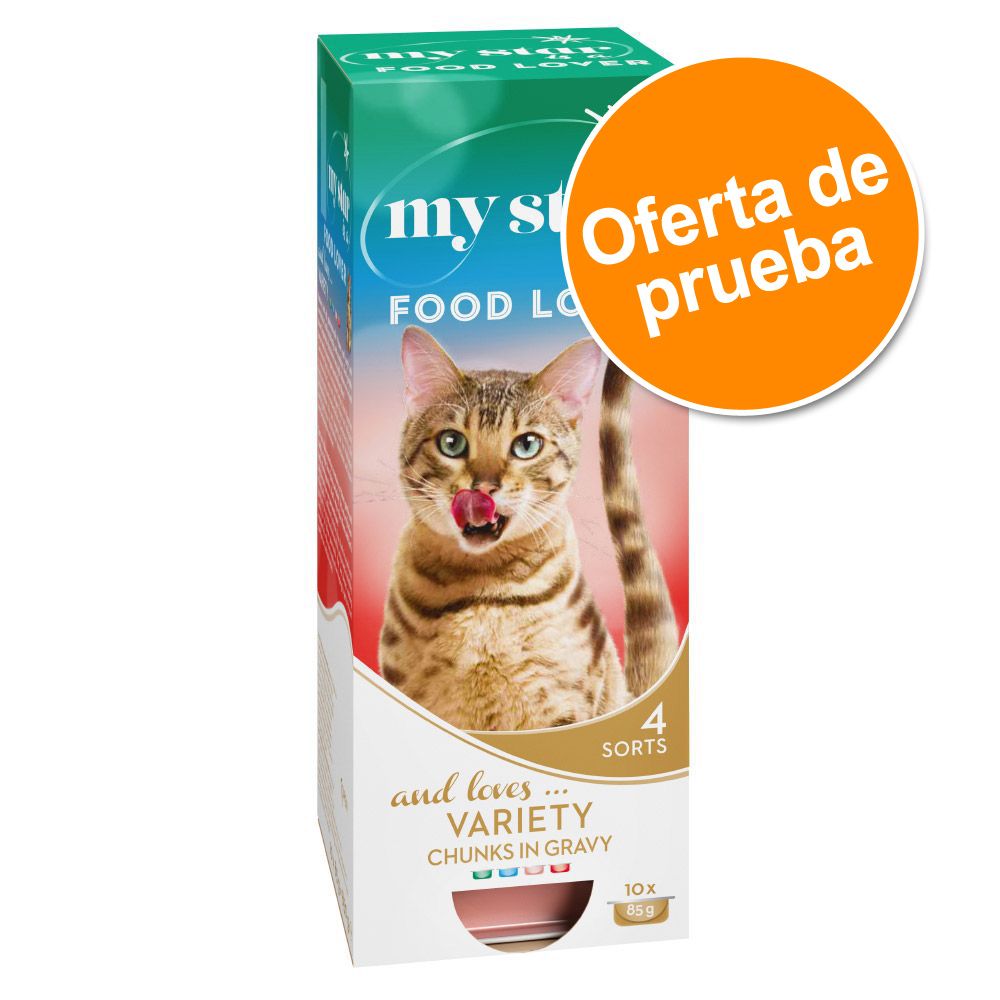 Image of My Star is a Food Lover para gatos - Pack de prueba - 10 x 85 g (4 variedades) 04260358516431