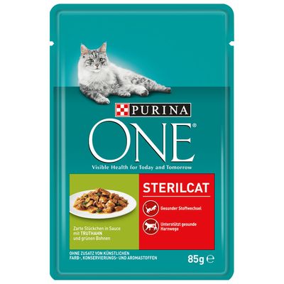 Purina One Sterilised Kattenvoer 6 X 85 G Met Zalm Wortel purina one kopen in de aanbieding