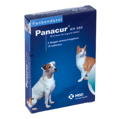 Panacur Hond Kat 250 Mg Dubbelpak 2 X 10 Tabletten panacur kopen in de aanbieding