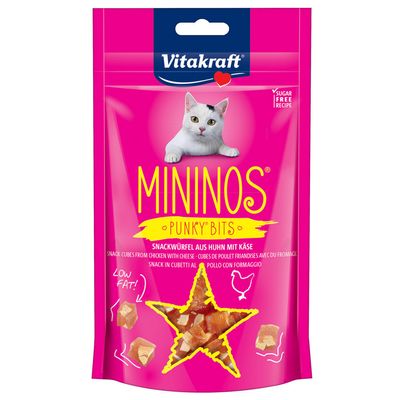 Vitakraft Mininos Punky Bits Snackblokjes Kip Met Kaas Voordeelpakket 3 X 40 vitakraft kopen in de aanbieding