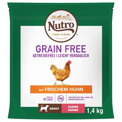 Nutro Grain Free Adult Small Kip Hondenvoer 14 Kg nutro kopen in de aanbieding