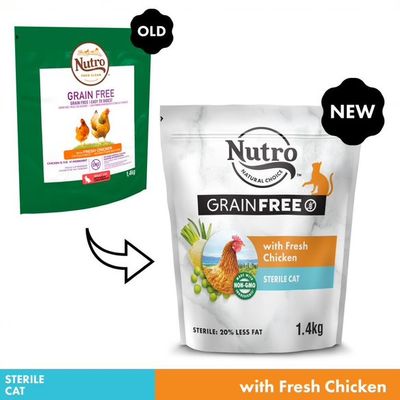 Nutro Grain Free Gatto Adult Sterilized Pollo - 1,4 kg