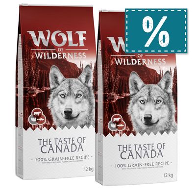 - Sparpaket Wolf of Wilderness "The Taste of" 2 x 12 kg Sparpaket Wolf of Wilderness "The Taste of" 2 x 12 kg