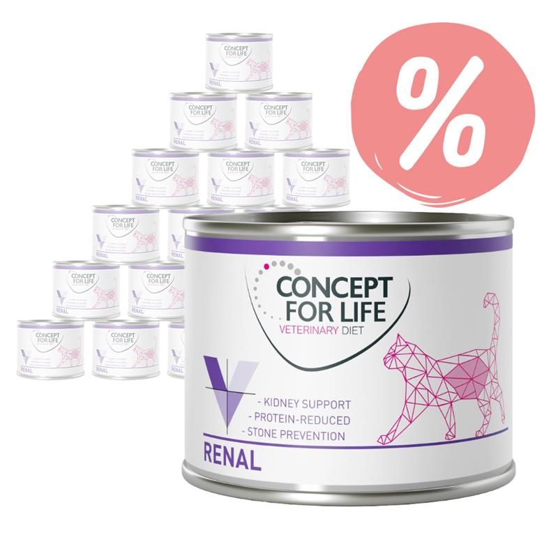 Set risparmio! Concept for Life Veterinary Diet 24 x 200 g/185 g   - 24 x 200 g Urinary Manzo