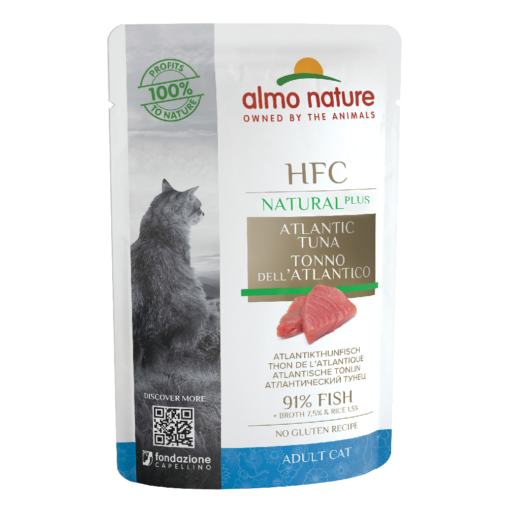 

Almo Nature HFC Natural Plus en bolsitas para gatos - Pack mixto 24 x 55 g - 3 variedades