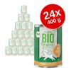 zooplus Bio Junior 24 x 400 g Alimento umido per cani - Tacchino con carote
