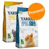 Set prova misto! 2 x 2,4 kg Yarrah Bio Crocchette per gatti - 2,4 kg con Pollo bio + 2,4 kg con Pesce