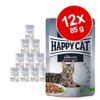 Happy Cat Buste Meat in Sauce 12 x 85 g  - Trota di sorgente