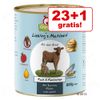 23 + 1 gratis! 24 x 800 g GranataPet  - Adult Vitello & Coniglio con Zucchine, Zucca e Olio di lino