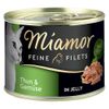 Miamor Delicato Filetto in Gelatina 6 x 185 g - Tonno & Gamberetti in gelatina