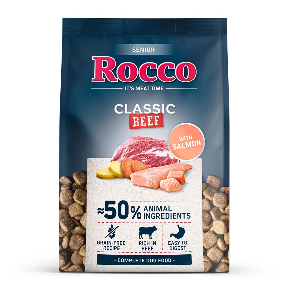 Rocco Senior Classic Rind mit Lachs.- 2 x 10 kg
