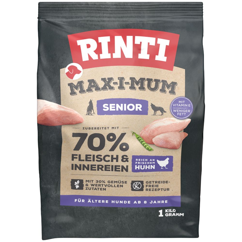 12kg Senior Huhn RINTI Max-i-mum Hundefutter trocken