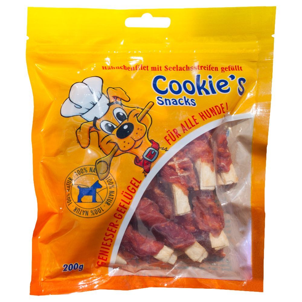 Cookie's Cookie’s Delikatess Variațiuni cu pește 200 g - Felii de cod și file pui