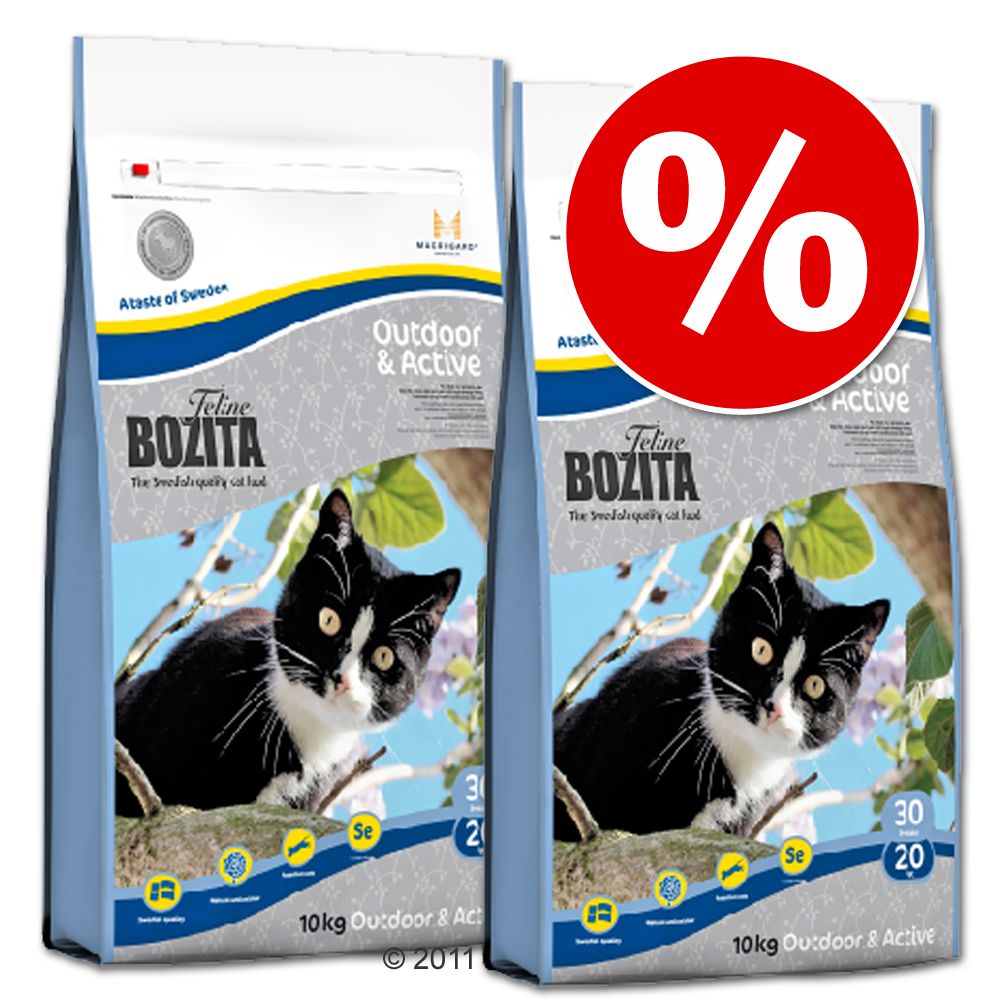 Image of Pack Ahorro: Bozita 2 x 10 kg - Feline Diet & Stomach - Sensitive 07311030304307