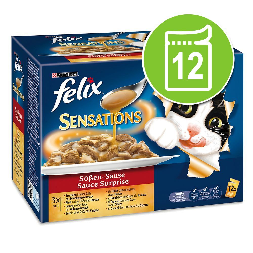 Image of Felix Sensations 12 x 100 g - Selección de carne en gelatina 07613032625788