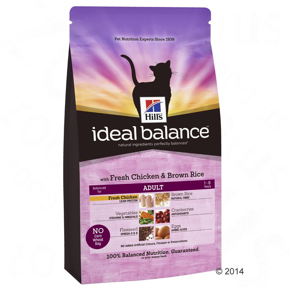 Hill´s Feline Ideal Balance Adult Chicken & Rice – 2 x 4 kg