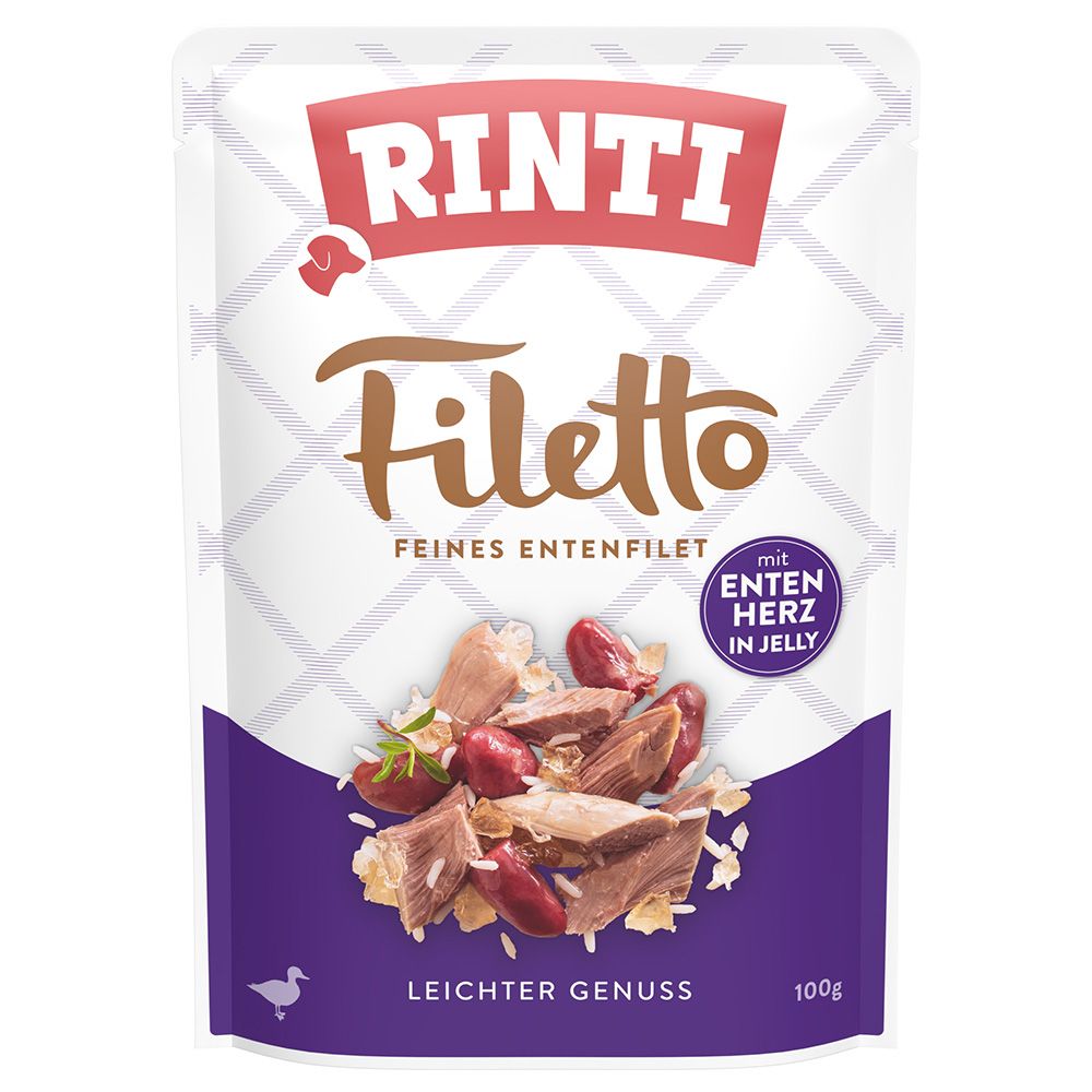 RINTI Filetto Pouch in Jelly 24 x 100 g.- Ente mit Gemüse
