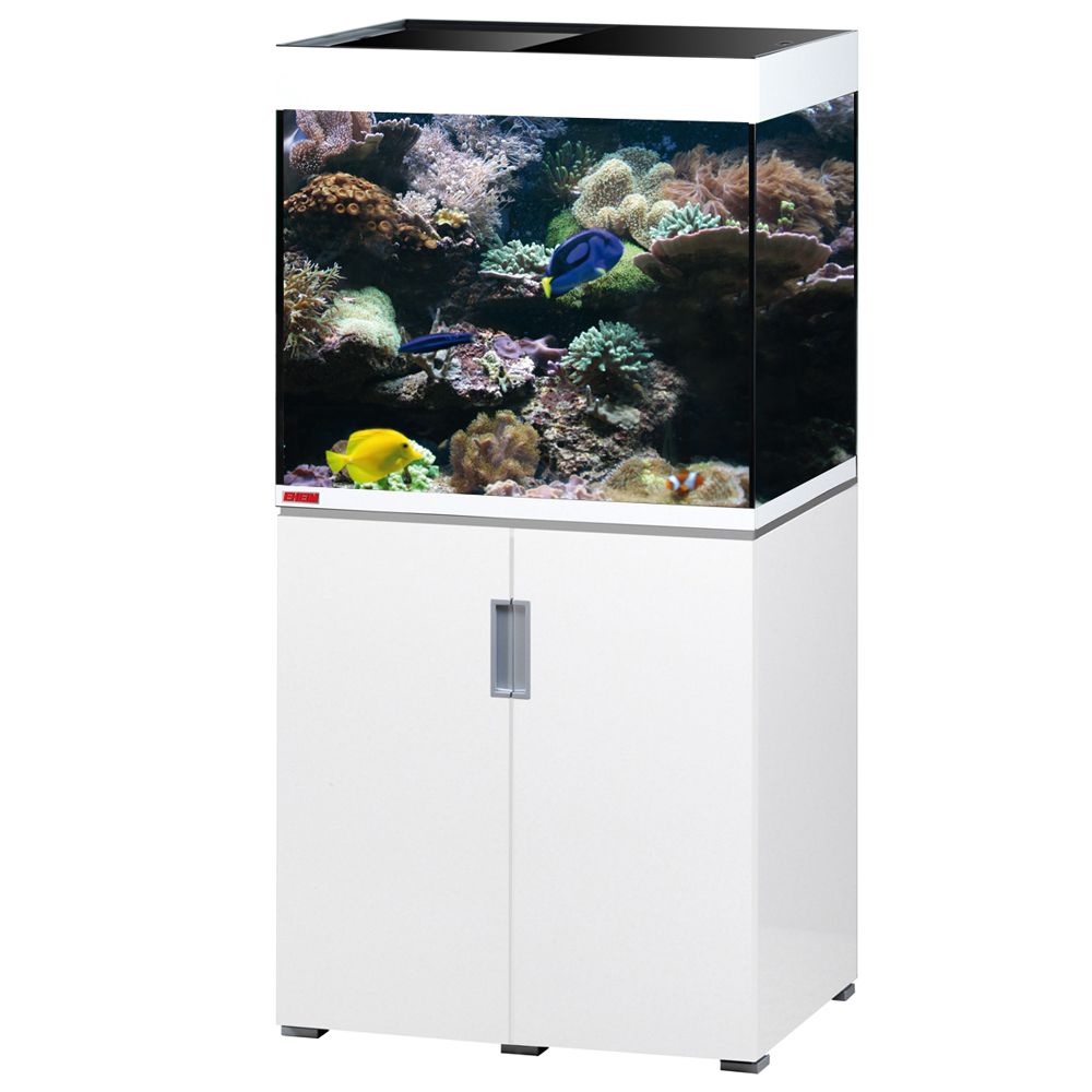 Image of Acuario con armario EHEIM incpiria 200 marine (200 litros) - Negro con acabado brillante y plateado 04010251119914