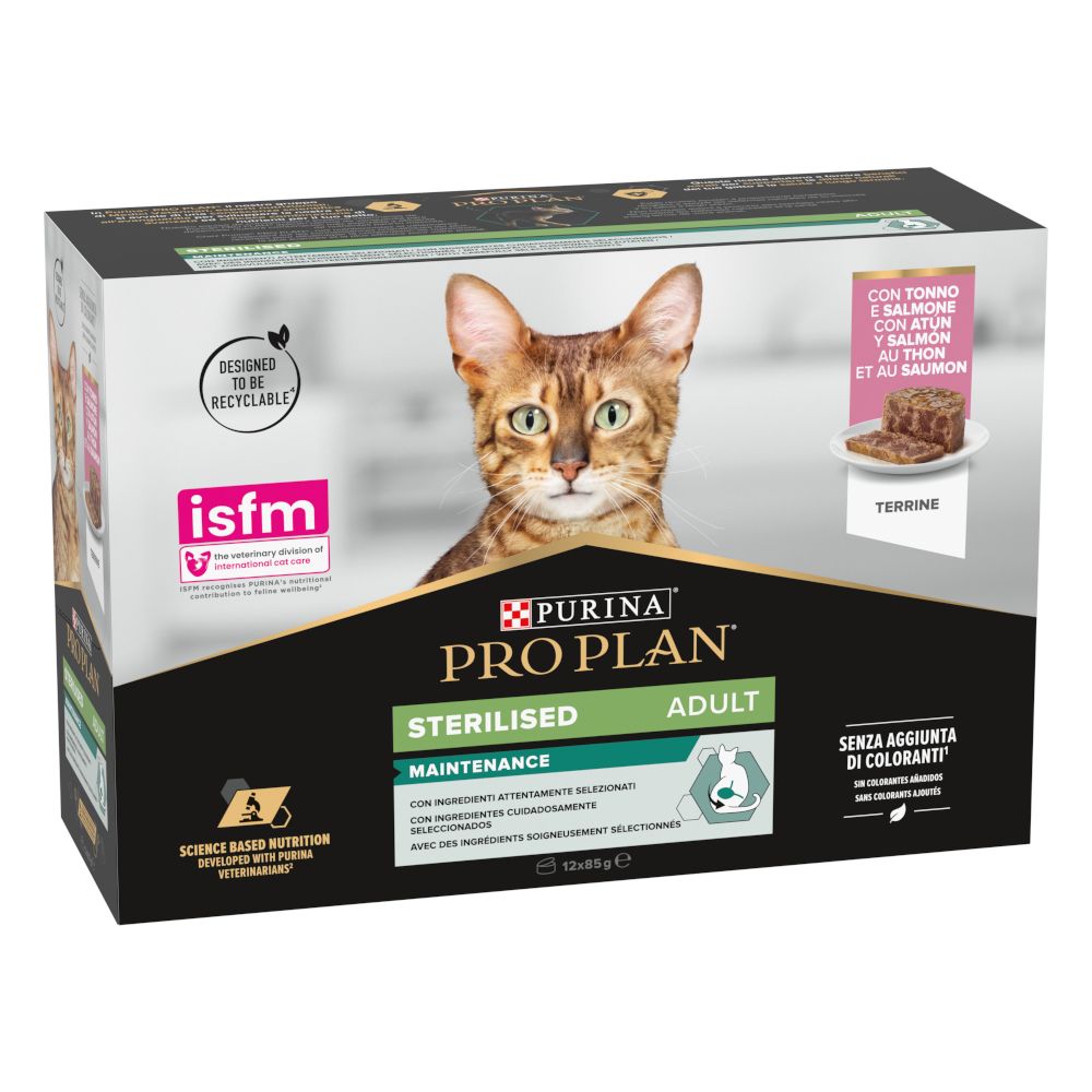 24x 85g PRO PLAN Cat Sterilised Maintenance PURINA Katzenfutter nass