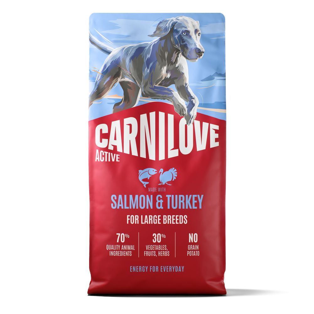 12kg Carnilove Active Lachs & Pute Maxi Hundefutter trocken
