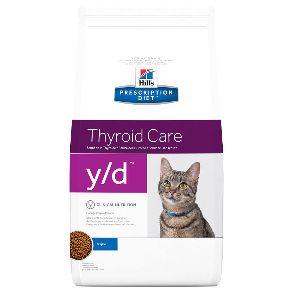 Hill´s Prescription Diet y/d Thyroid Care Katzenfutter Original - Sparpaket 2 x 5 kg