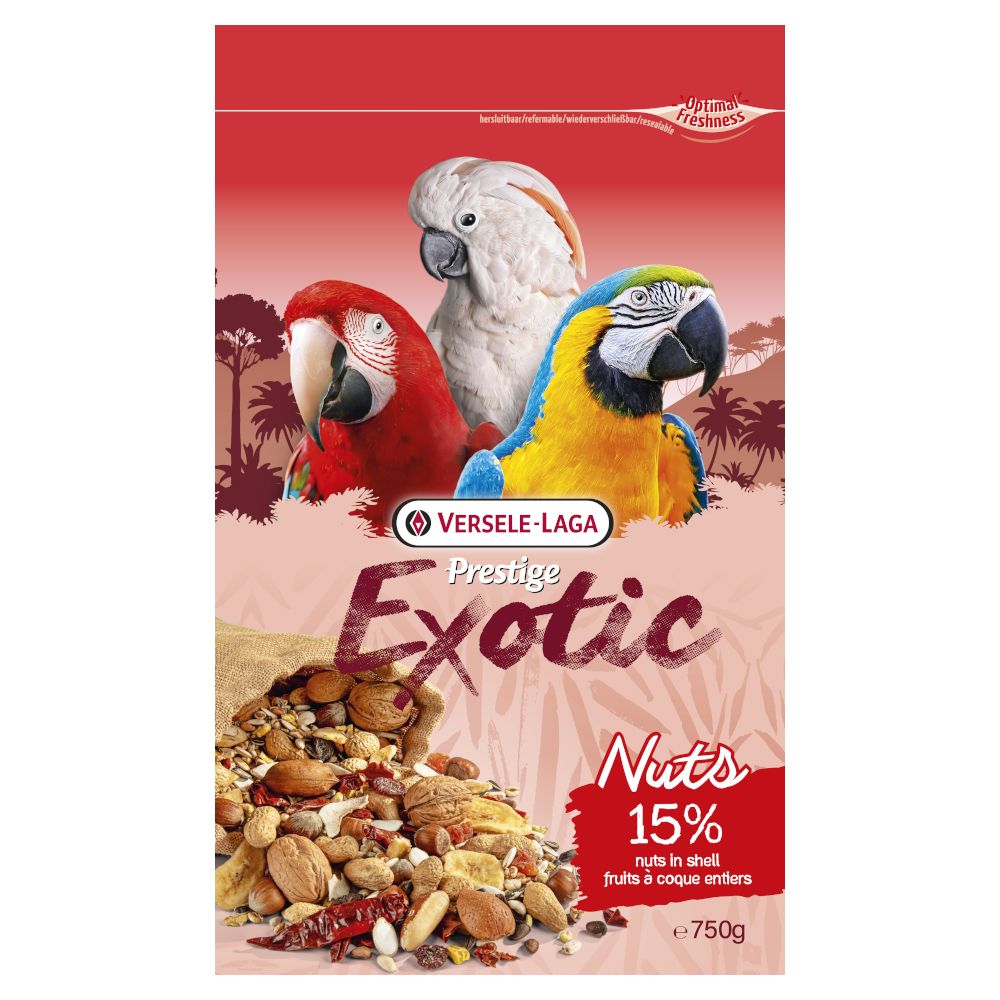 Versele-Laga Prestige Parrots Exotic Nuts.- 750 g