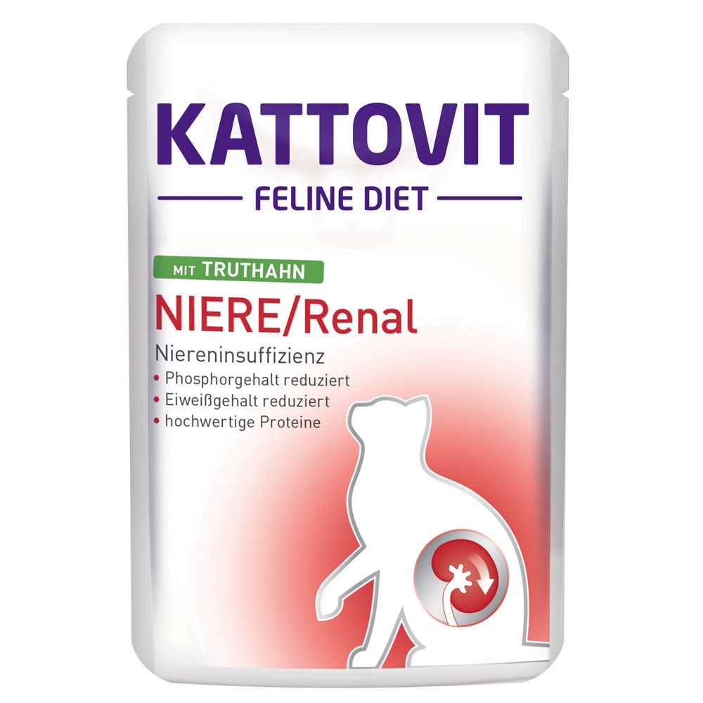 Kattovit Renal w saszetkach  Wołowina, 12 x 85 g