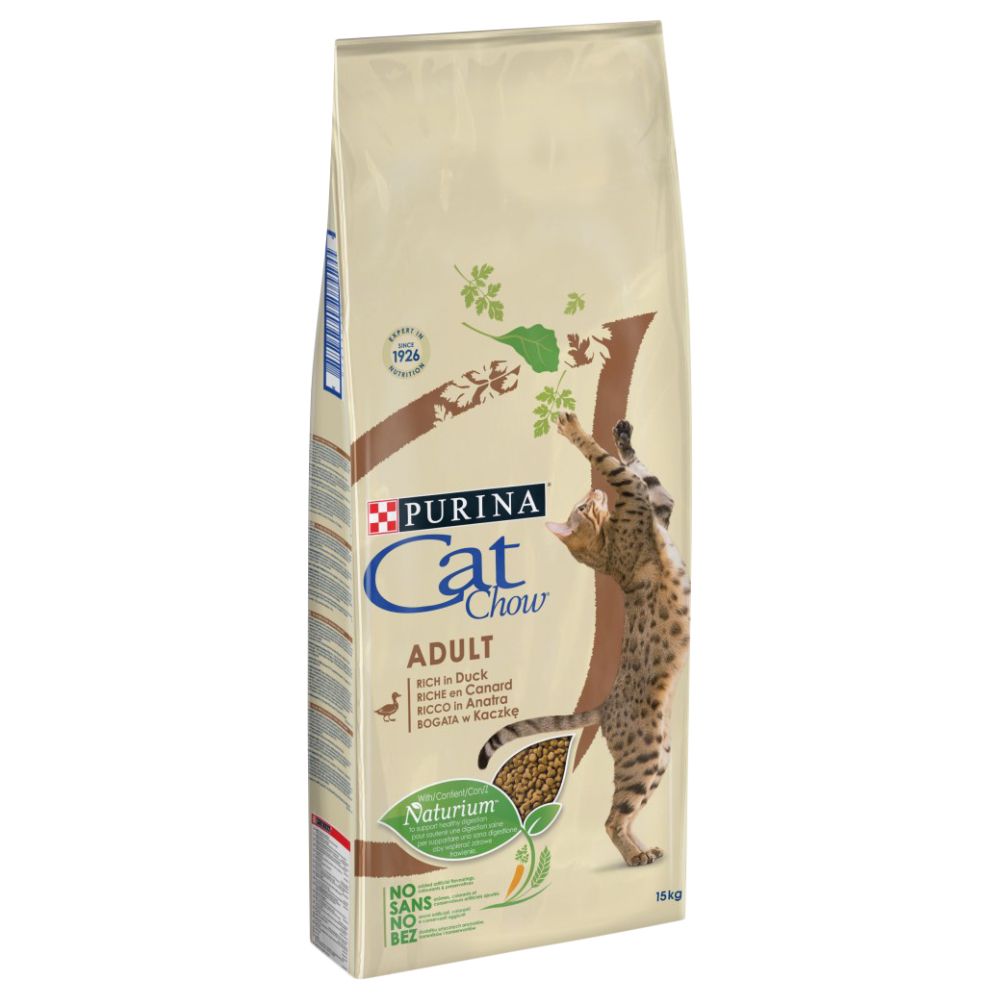 Image of Cat Chow Adult rico en pato - 15 kg 07613035394889