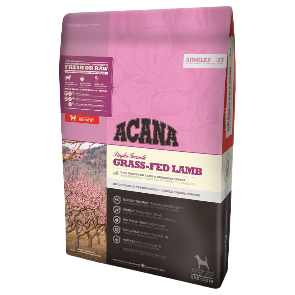 Acana Singles Grass-Fed Lamb Dog hundfoder - 17 kg Acana Singles Grass-Fed Lamb Dog hundfoder - 17 kg