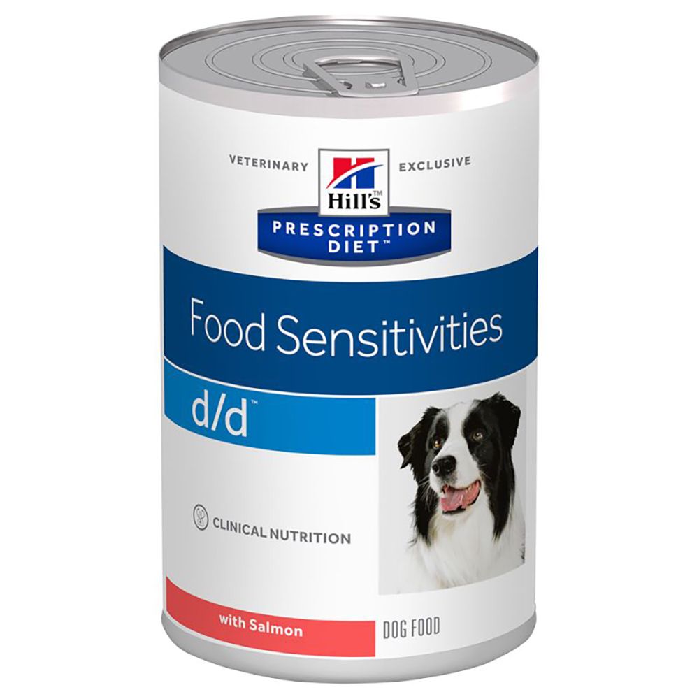 Hill�s Prescription Diet d/d Food Sensitivities Hundefutter mit Lachs - 12 x 370 g