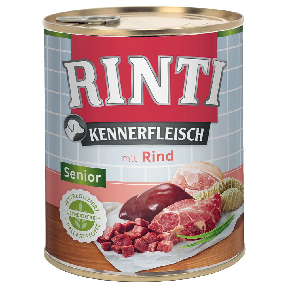RINTI Pachet economic Kennerfleisch 24 x 800 g - Senior: vită