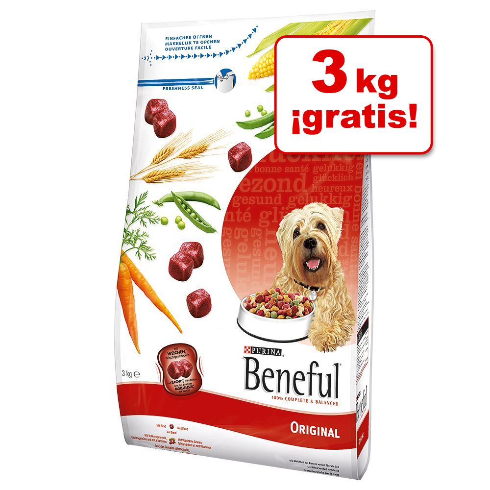 Image of Beneful 15 kg en oferta: 12 + 3 kg ¡gratis! - Original con vacuno y verduras 07613035489615