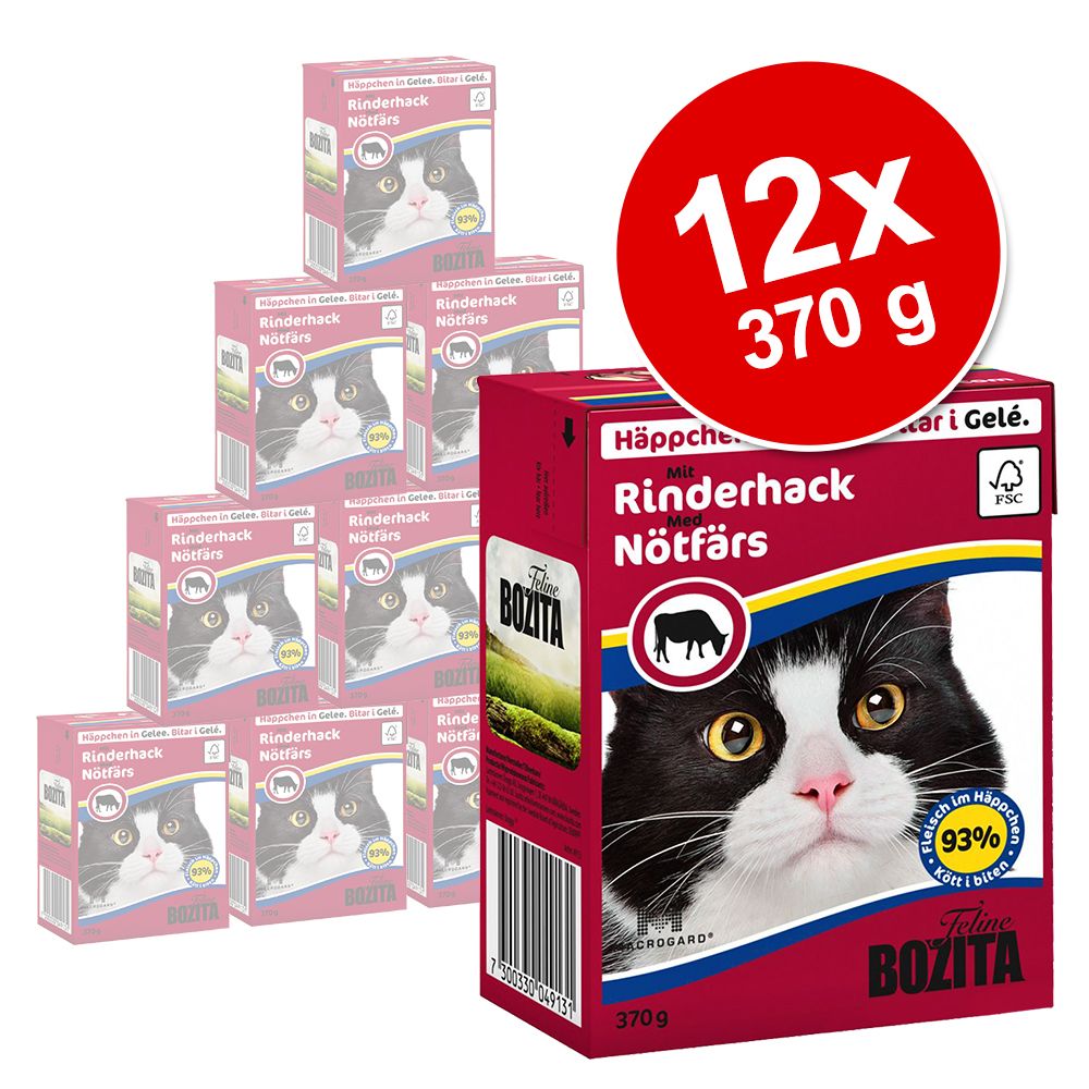 Image of Bozita Trocitos en gelatina 12 x 370 g - Con alce 07300330049186