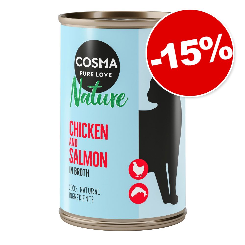 Boîtes Cosma Nature 6 x 140 g : 15 % de remise ! - lot mixte