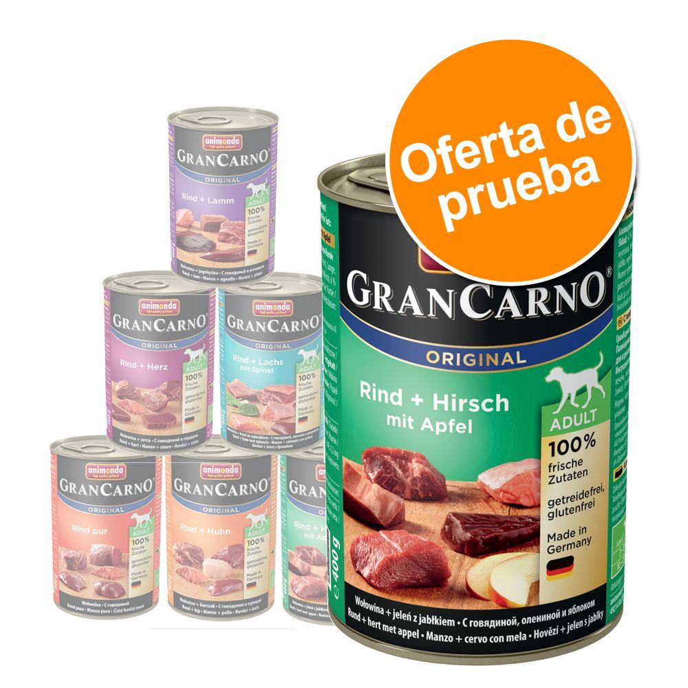 Image of Pack Mixto: Animonda GranCarno Original Adult 6 x 400 g - Pack mixto II 04017721826976