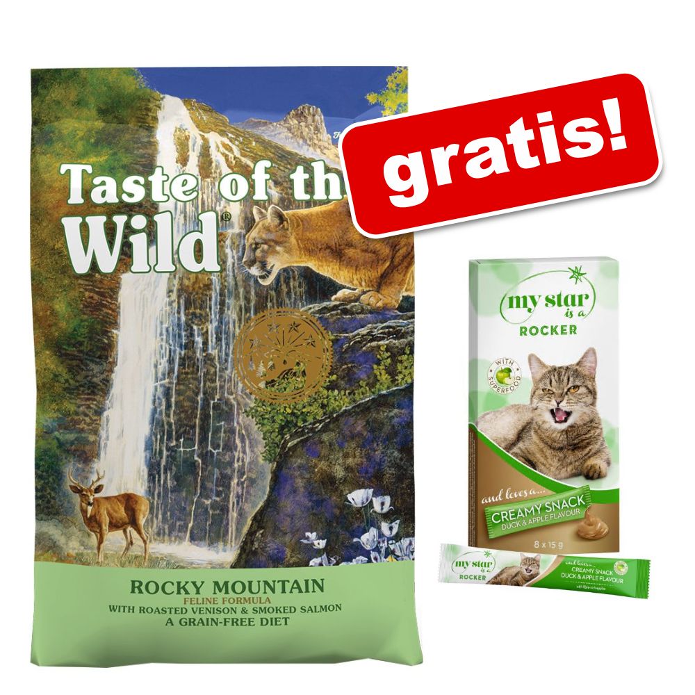 2kg Canyon River Feline Taste of the Wild + My Star is a Rocker Snack