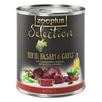 Tilaa zooplus Selection Adult: nauta, fasaani & hanhi - 6 x 400 g
