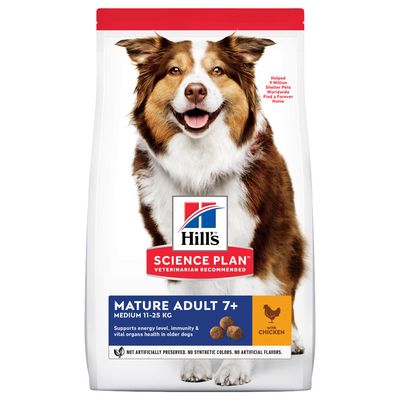 - Hill's Science Plan Mature Adult 7+ Medium mit Huhn Hill's Science Plan Mature Adult 7+ Medium mit Huhn