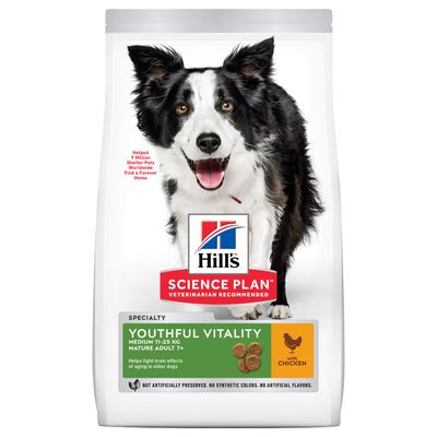 - Hill's Science Plan Mature Adult 7+ Youthful Vitality Medium mit Huhn Hill's Science Plan Mature Adult 7+ Youthful Vitality Medium mit Huhn