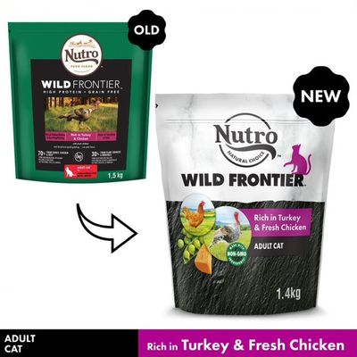 Nutro Wild Frontier Gatto Adult Tacchino e Pollo - Set %: 3 x 4 kg