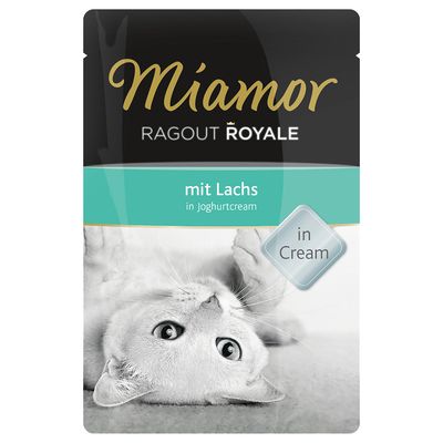 Miamor Ragout Royale In Cream 22 X 100G Kalf In Tomatenroom miamor kopen in de aanbieding