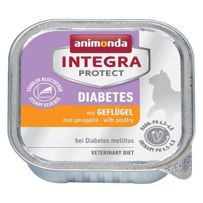 Animonda Integra Protect Adult Diabetes Vaschetta - Set %: 24 x 100 g Manzo