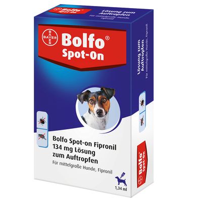 - Bolfo Spot-on mittelgroße Hunde bis 20 kg Bolfo Spot-on mittelgroße Hunde bis 20 kg