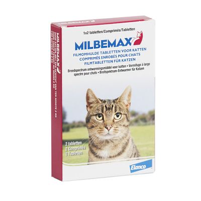 Milbemax Large Cat Nl 2 X 2 Tabletten Apo milbemax kopen in de aanbieding
